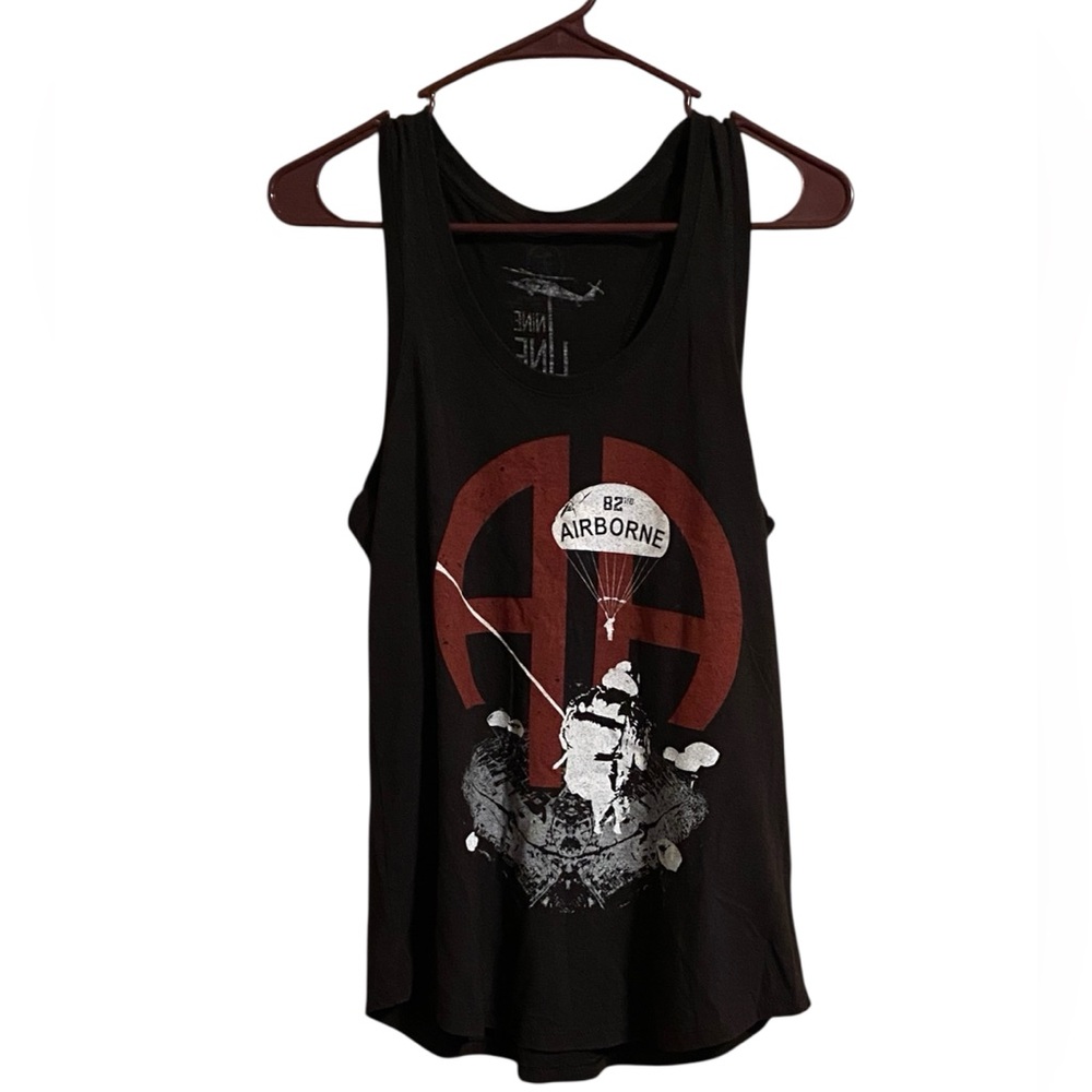 Nine Line 82nd Airborne Tank Top Medium Black OOP